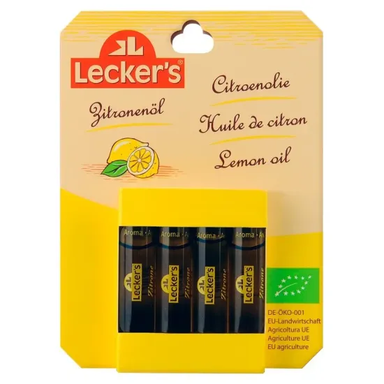 Ulei de lamaie bio, 4x2ml Lecker's