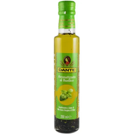 Ulei de masline extravirgin aromat cu busuioc, 250ml Olio Dante