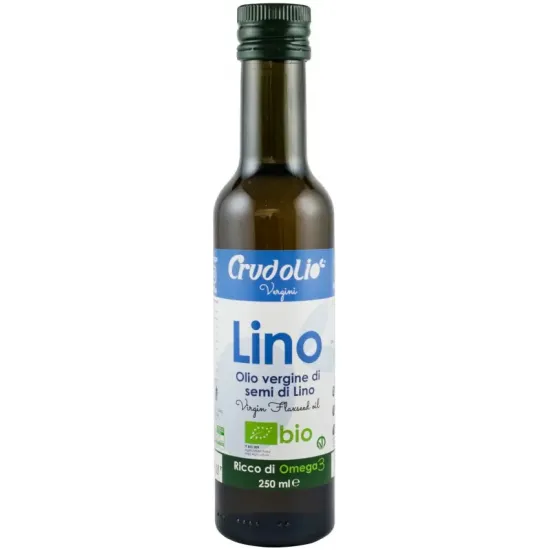 Ulei din seminte de in bio, 250ml Crudolio