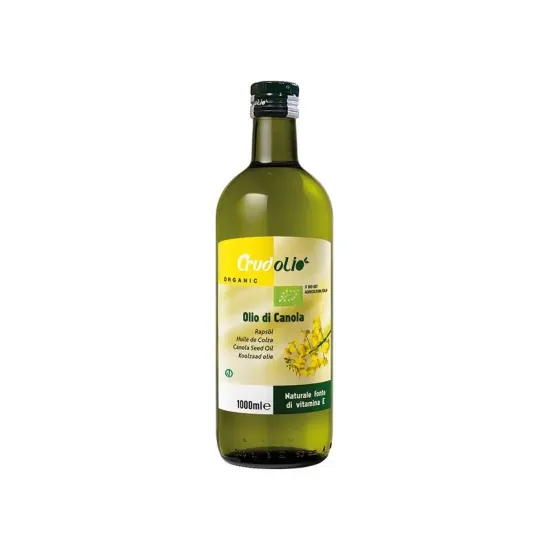 Ulei din seminte de rapita bio extravirgin, 1000ml Crudolio