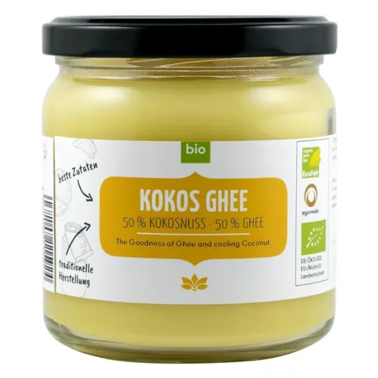 Unt bio ghee cu ulei de cocos, 300g Cosmoveda