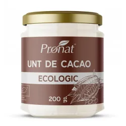 Unt de cacao bio, 200g Pronat Unt de cacao bio, 200g Pronat