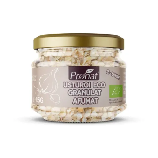 Usturoi bio granulat, afumat, 15g Pronat