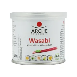 Wasabi bio, pulbere din radacina de hrean 25g Arche Wasabi bio, pulbere din radacina de hrean 25g Arche