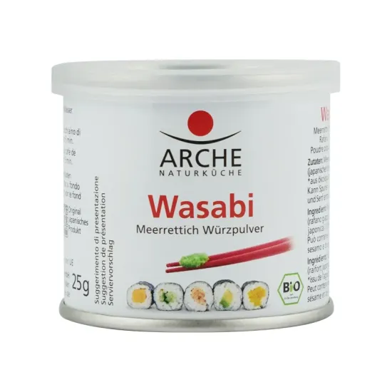 Wasabi bio, pulbere din radacina de hrean 25g Arche