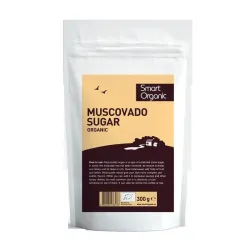 Zahar brun Muscovado eco 300g Smart Organic Zahar brun Muscovado eco 300g Smart Organic