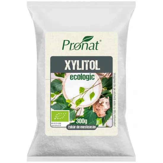 Zahar de mesteacan bio cristale, 100% xylitol, 300g Pronat