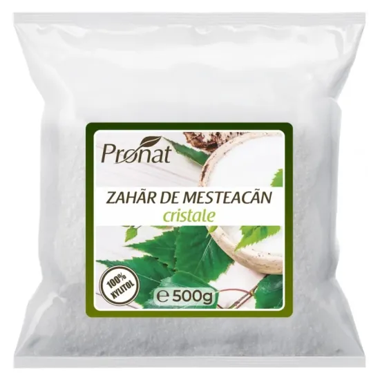 Zahar de mesteacan cristale, 100% xylitol, 500g Pronat