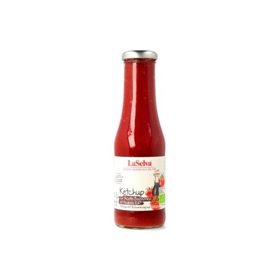 Ketchup bio cu otet balsamic, 340g LaSelva