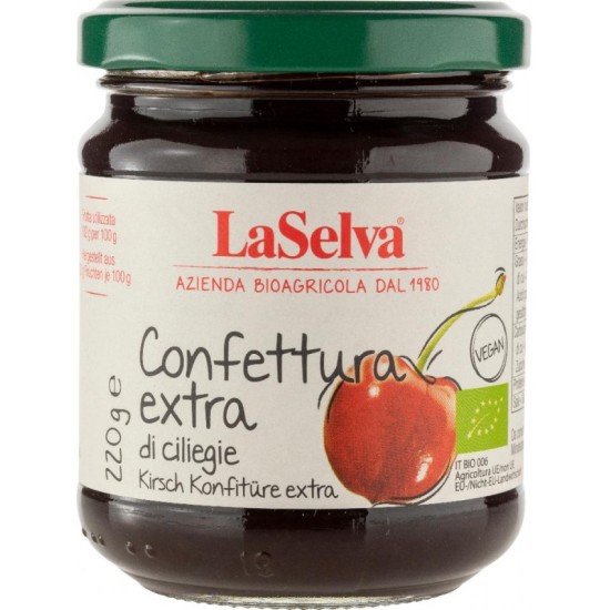 Dulceata bio extra de cirese, 220 g LaSelva